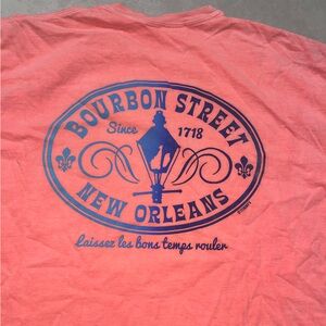 Bourbon Street New Orleans Coral Pink Destination T-Shirt